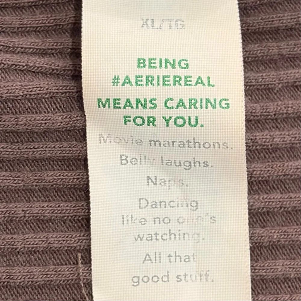 Aerie Chocolate Ribbed Tank Top - Picture 6 of 6